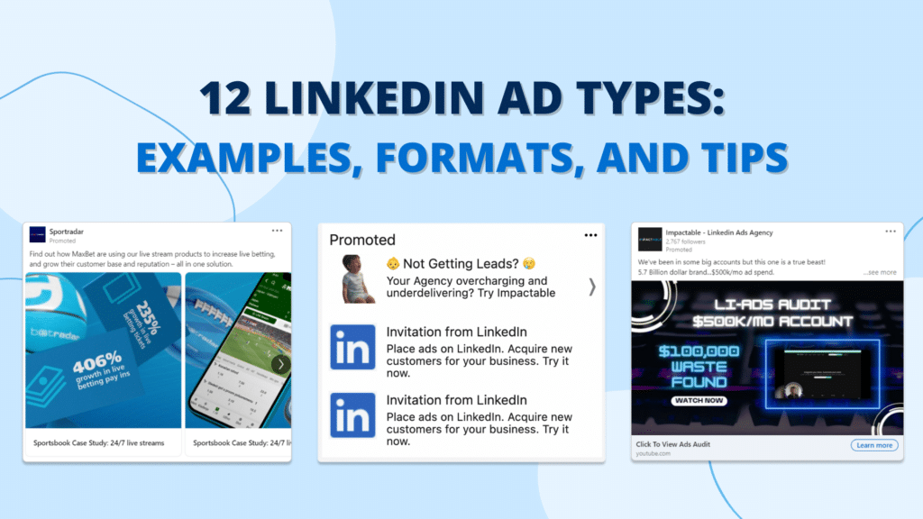 12 Types of LinkedIn Ads