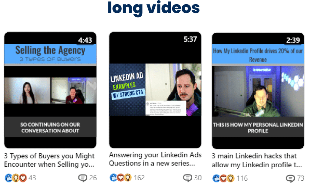 long LinkedIn video