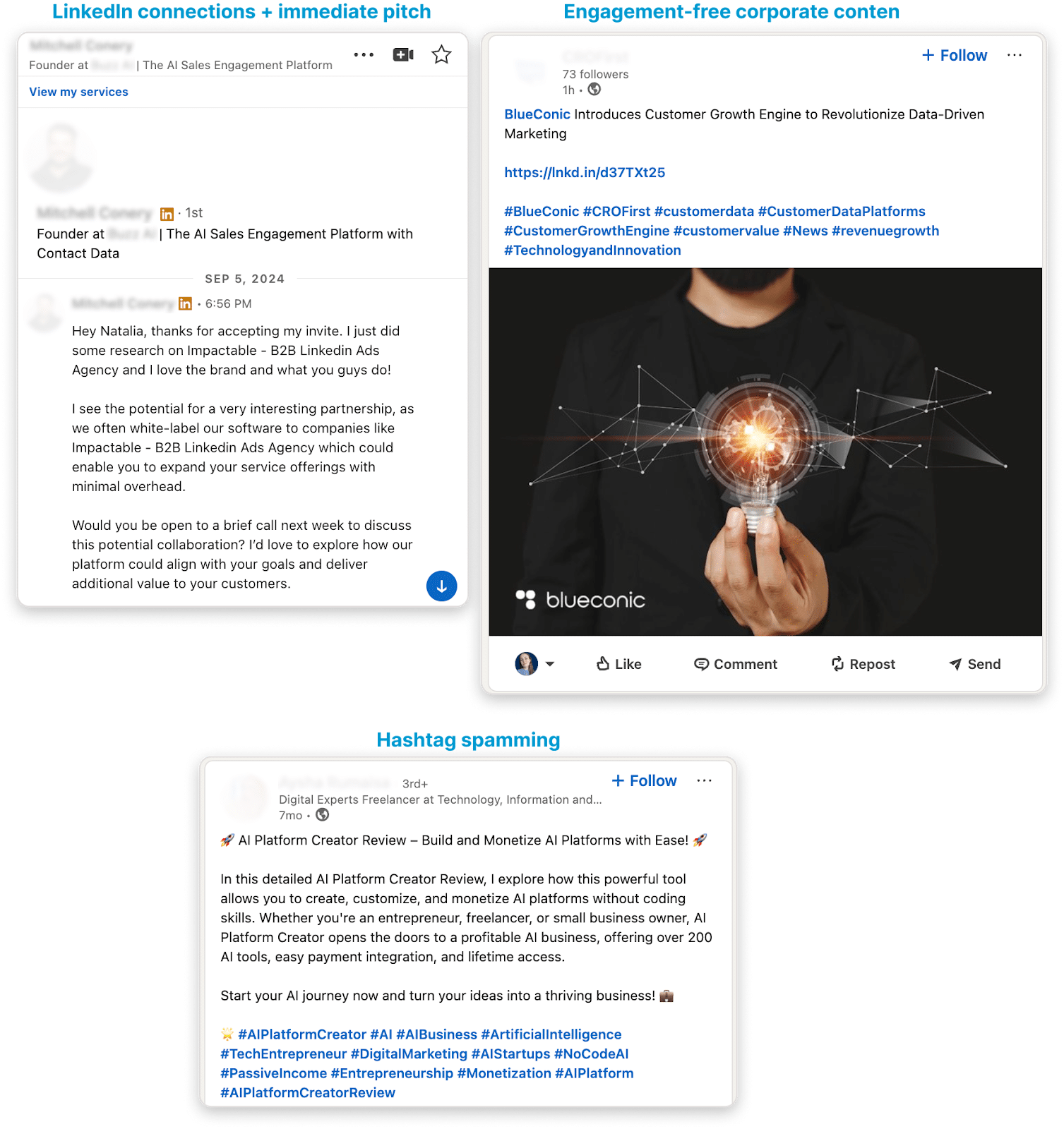 what is not social selling?