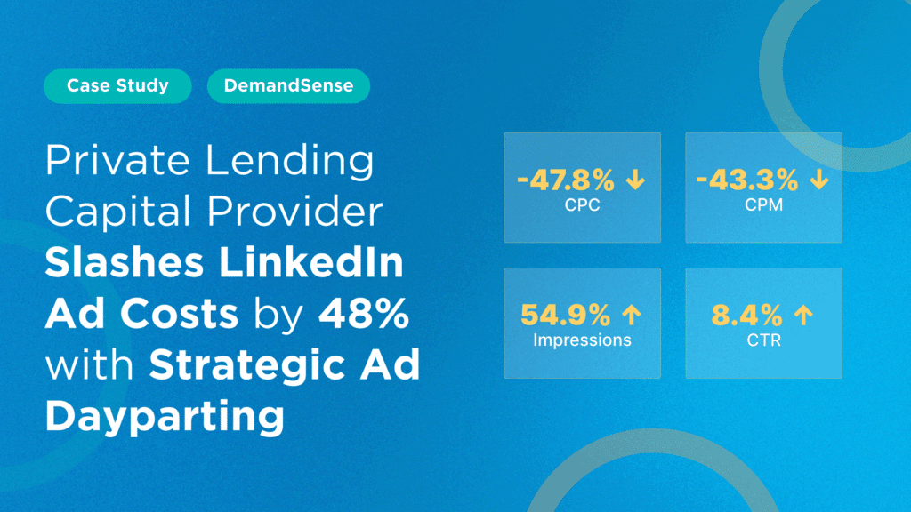 LinkedIn ad scheduling case study (financial services)